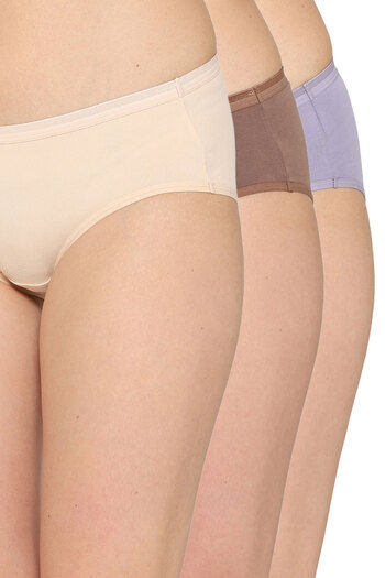 Buy Wacoal Medium Rise Half Coverage Hipster Panty (Pack of 3) - Multicolor